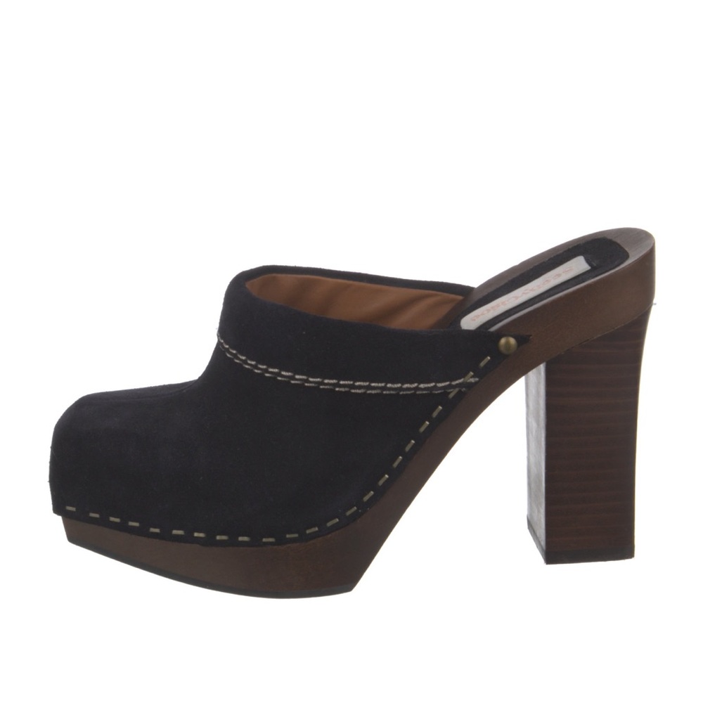 SeeByChloe Navy suede clog mule